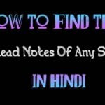 How To Find The Lead Notes Of Any Song In Hindi